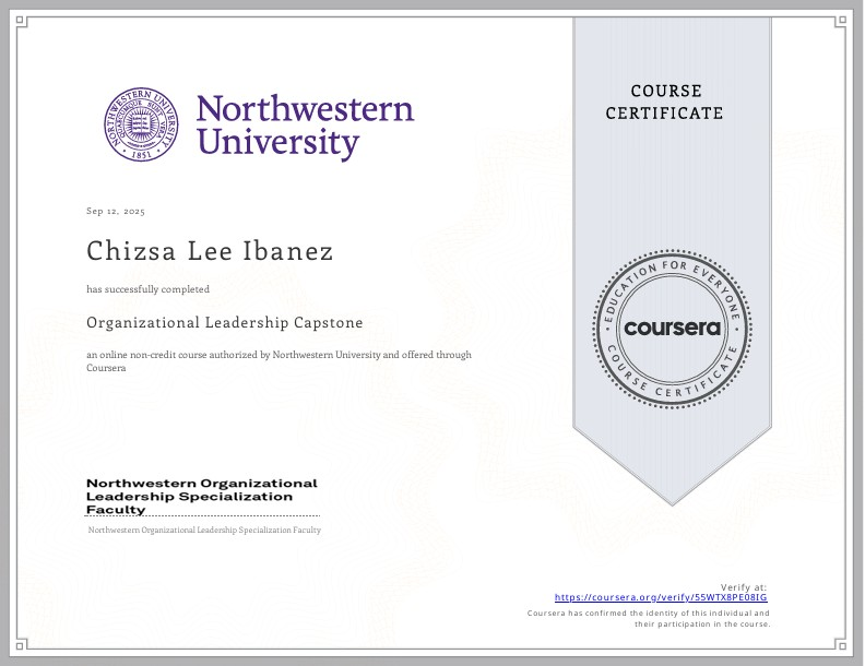 Organizational Leadership Capstone